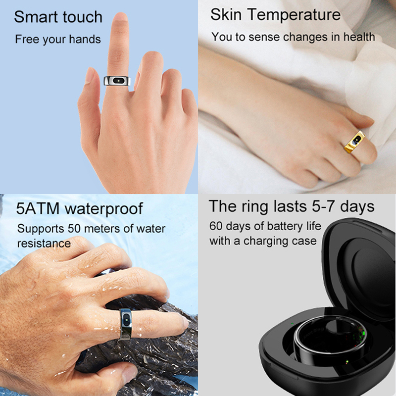 R08 Smart Ring Men Women With  – Temperature Ring Skin Bewertung und Preis