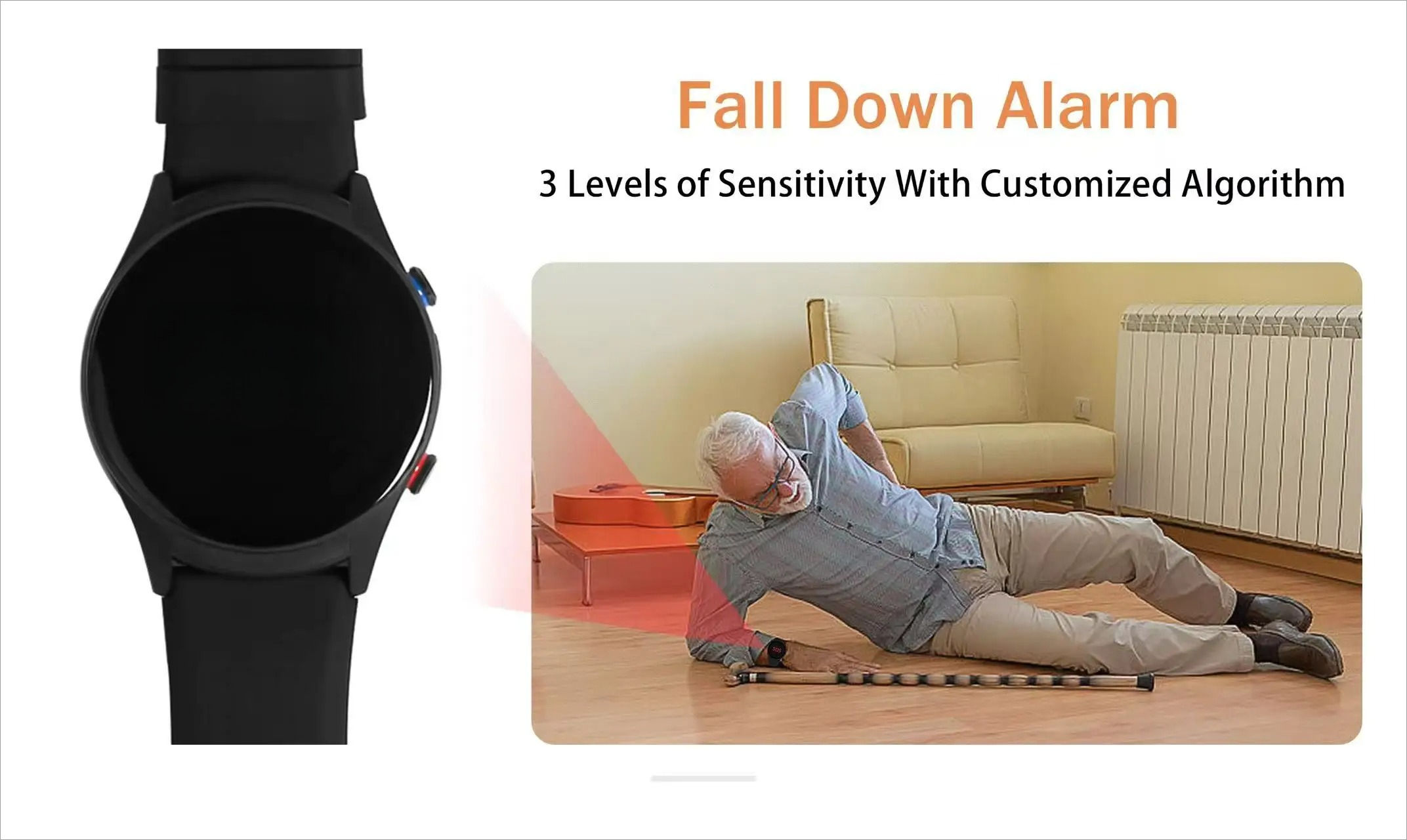 4G Elderly care smart watch Fa – Fall Detection Watch Bewertung und Preis