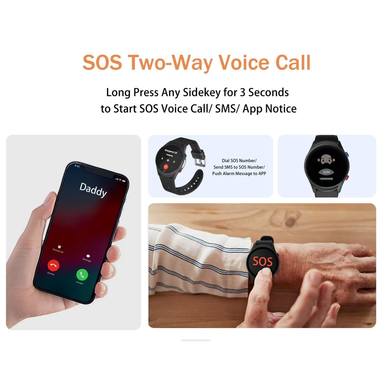 4G Elderly care smart watch Fa – Fall Detection Watch Bewertung und Preis