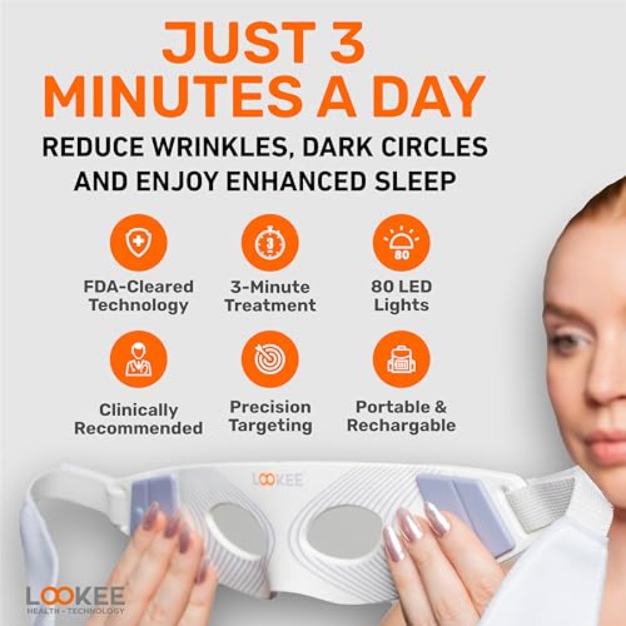 LOOKEE Under Eye Red Light The – Light Therapy Glasses Bewertung und Preis