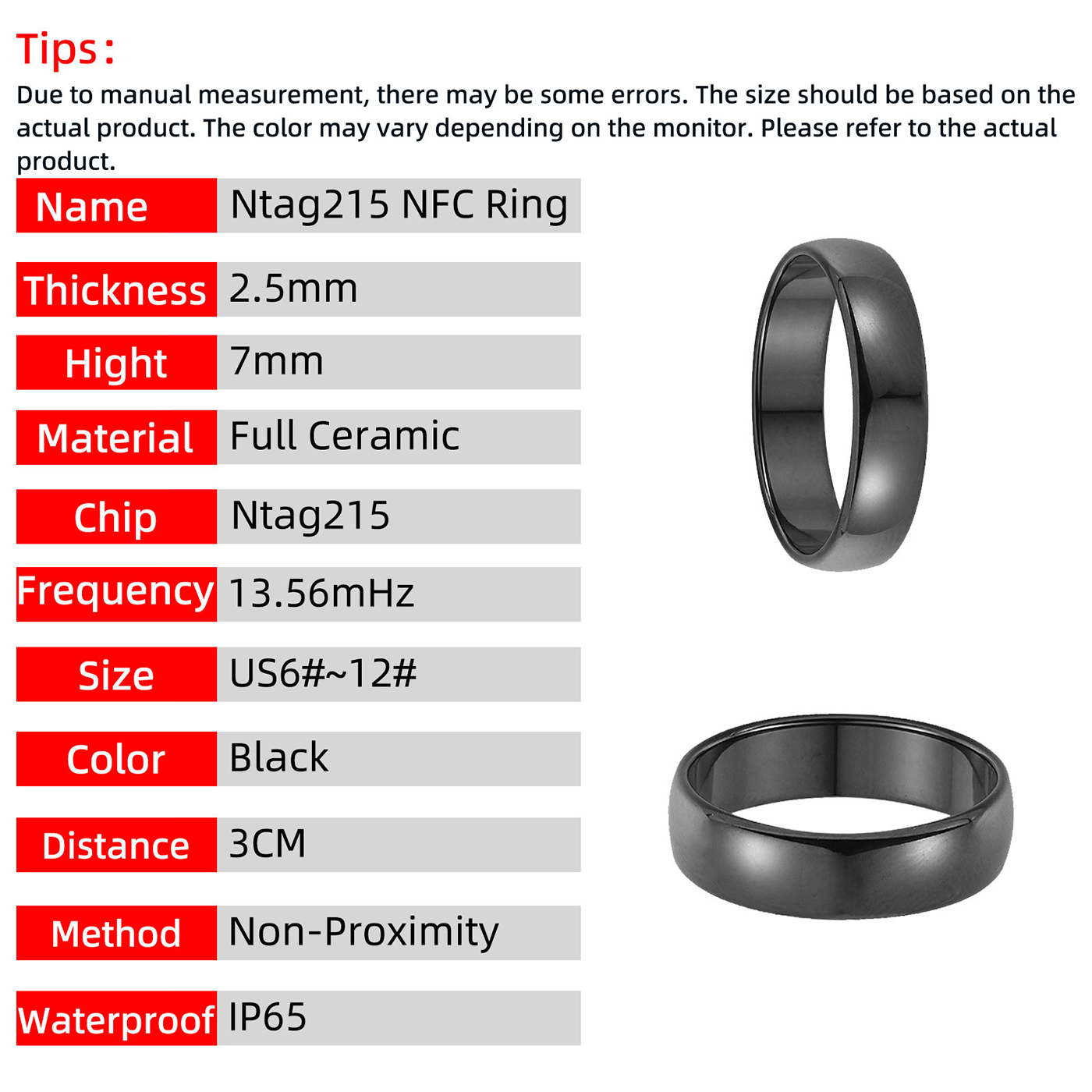 Ntag215 NFC Full Ceramic Smart – Smart Ring Nfc Pay Bewertung und Preis