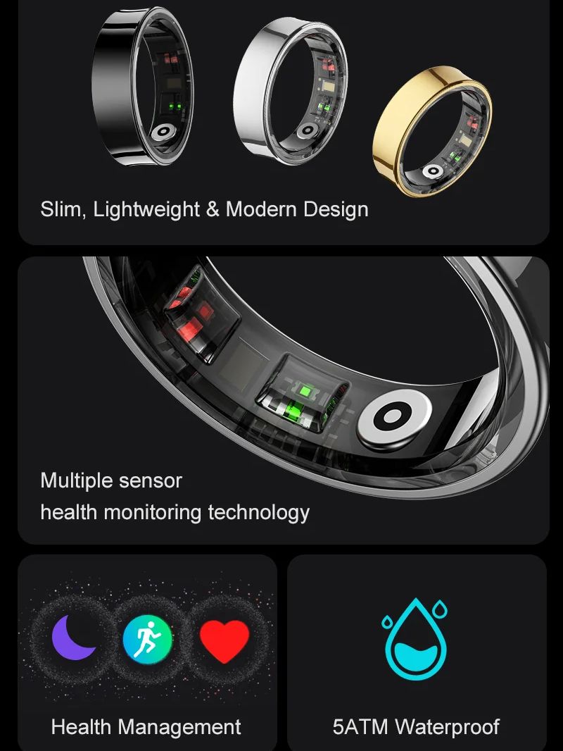 2026 Smart Ring R09 5ATM Water – Temperature Ring Skin Bewertung und Preis